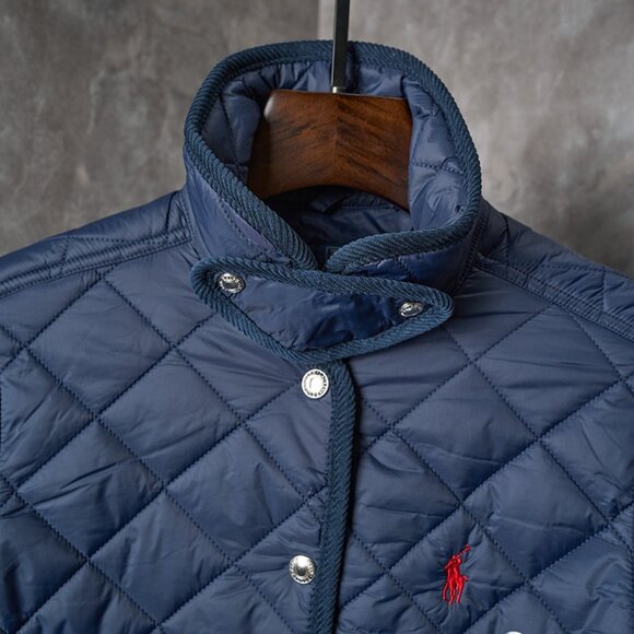 Ralph Lauren Navy Blue Quilted Cotton Jacket - Picture 4 of 9